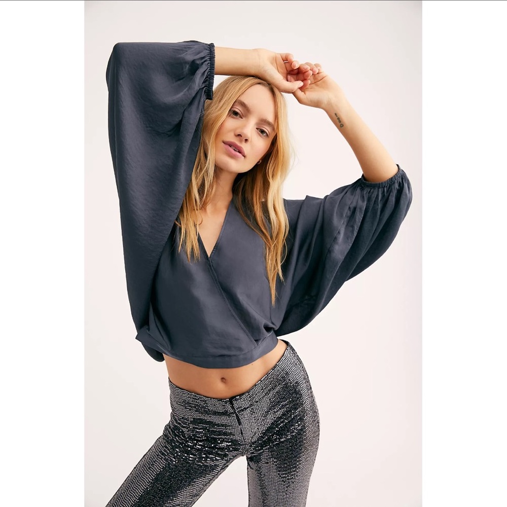 Free People Midnight Vibes Blouse XS